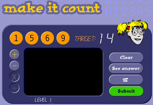 www.channel4learning.com - Make it count game